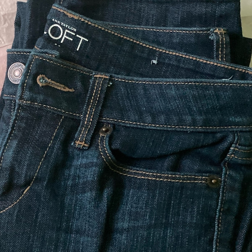 NWOT Ann Taylor LOFT Modern Straight Leg Denim Jeans - Picture 7 of 8